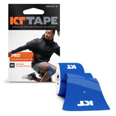 Image of KT tape Pro 20 Kinesiology Synthetic Performance waterproof pre cut Strongest fiber strength 💦 for sport 4 to 7 Days of Support Reflective Safety Prin