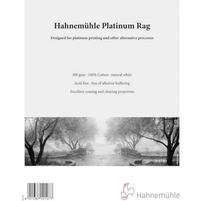 Image of Hahnemühle platinum Rag 11 x 15 inches 25 sheets for and alternative processes