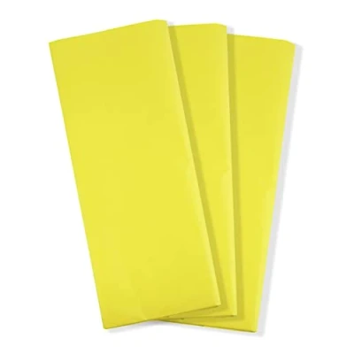 Image of Pack of 6 Sheets Tissue Paper Yellow