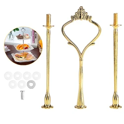 Image of Cake Stand Handle, Multi tiers Cupcake Tray Handle Fruit Plate Hardware Centre Fittings for Birthday Party Anniversary or Daily Use