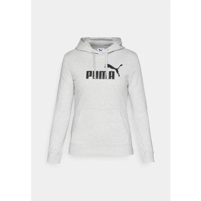 Image of PUMA ESS No. 1 Logo Hoodie TR Light Gray Heather
