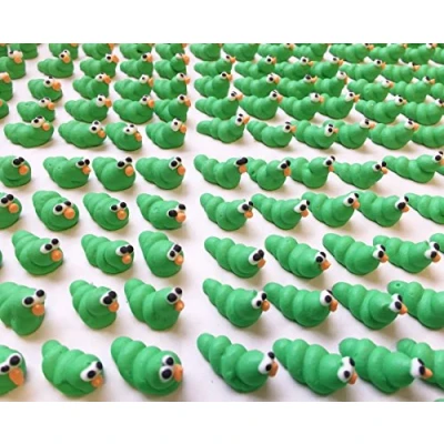 Image of Holly Cupcakes 24 Sugar Mini Caterpillars Gorgeous, edible and handmade with love in the UK!