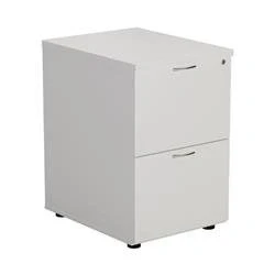 Image of Mezzo 2 Drawer Filing Cabinet White TES2FCWH