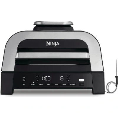 Image of Ninja DG551UK 6 in 1 MAX Indoor Grill &amp; Air Fryer Grey Silver