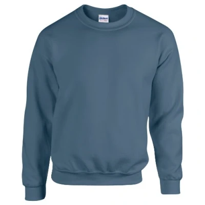 Image of GILDAN Men&#039;s 50/50 Adult Crewneck Sweatshirt, Blue (Indigo Blue), S UK