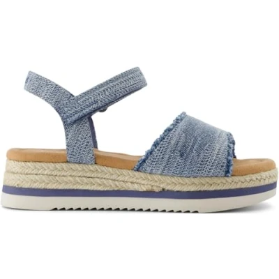 Image of TOMS Girls Diana Wedge Sandal, Navy, 4 UK