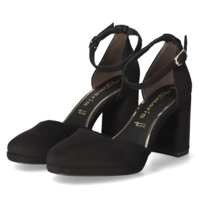 Image of Tamaris Women&#039;s Damen Pump with Strap 1 22463 45, Black, 4 UK