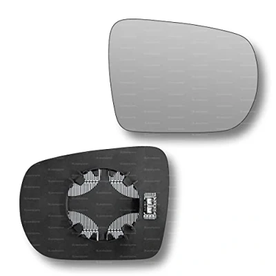 Image of Less4spares Replacement Wing Mirror Glass Right Compatible with Hyundai ix35 2010 2016 CLIP ON Driver Off side Heated Convex