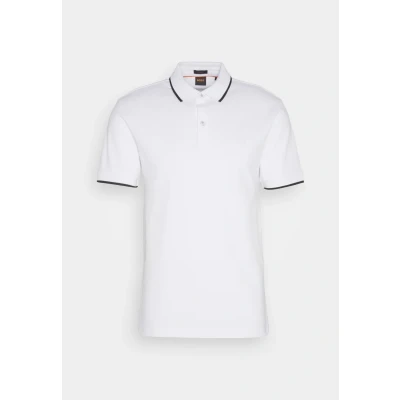 Image of BOSS Passertip Polo shirt, Men&#039;s, Size: Small, White