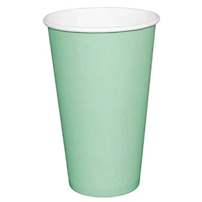 Image of 1000x Fiesta Hot Cup Single Wall Aqua 8oz Disposable Travel Take Away