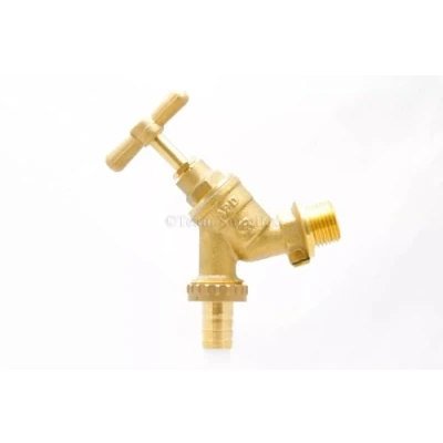 Image of TC Outside Garden TAP Hose Union BIB 1/2&quot; Brass with Double Check Valve