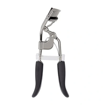 Image of e.l.f. Pro Eyelash Curler Strong, Contoured, Lifting Creates Long Lasting, Eye Opening, Voluminous Lashes Includes Additional Rubber Replacement Pad Gunmetal,84067
