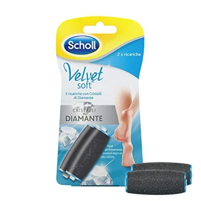 Image of Scholl Velvet Smooth Diamond Pedi Refill Regular Coarse 2Pk