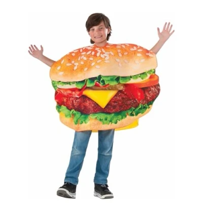Image of Photo Real Children&#039;s Cheeseburger Costume for Kids
