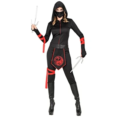 Image of &quot;NINJA&quot; (hooded jumpsuit, face mask, belt, arm ties, leg tie) (L)
