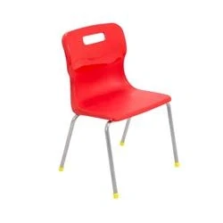 Image of Titan 4 Leg Chair Size 3 350mm Seat Height Red T13 R