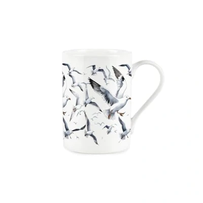 Image of Purely Home Seagull Coastal Mug Bird Print Seaside Maritime Gift/Present Bone China Tea/Coffee