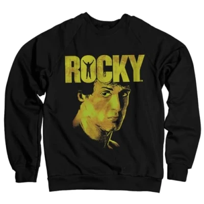 Image of Rocky Officially Licensed Sylvester Stallone Sweatshirt (Black) Large