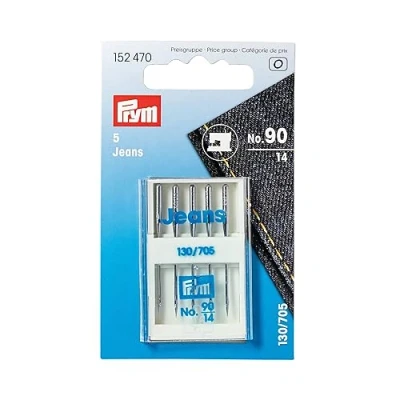 Image of Prym Sewing Machine Needles, Metal, Silver, 9.3 x 5.7 0.7 cm