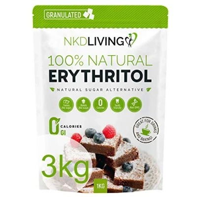 Image of 100% Natural Erythritol 3 Kg Zero Calories Sugar Replacement (1 x 2kg Bag + 1 1kg Bag)