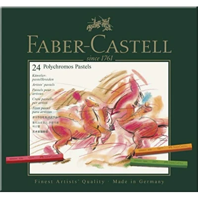 Image of Faber Castell Polychromos Artists Pastels Box of 24