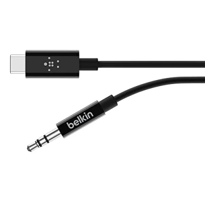 Image of BELKIN F7U079bt03 BLK USB C to 3.5 mm Audio Cable 0.9 m, Black