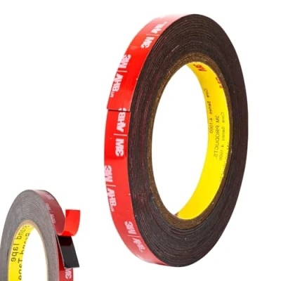 Image of Strong Double Sided Tape Heavy Duty 12mm X 3m Waterproof Indoor/Outdoor Use for LED Strips Home Repairs Crafting