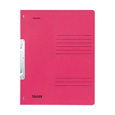 Image of Exacompta Ref 80000896001F FALKEN Hook in Bottom Up Flat Files A4 (210 x 297mm) Size, Blue Angel Certified, 250gsm Recycled Manilla Red (Pack of 50)