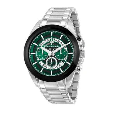 Image of Maserati Men&#039;s Watch, Chronograph, Analog, Steel Band, Traguardo Collection R8873612060