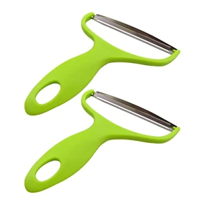 Image of 2 Pcs Wide Mouth Peelers Multifunctional Cabbage Graters Vegetables Fruit Stainless Steel Cutters for Vegetable and