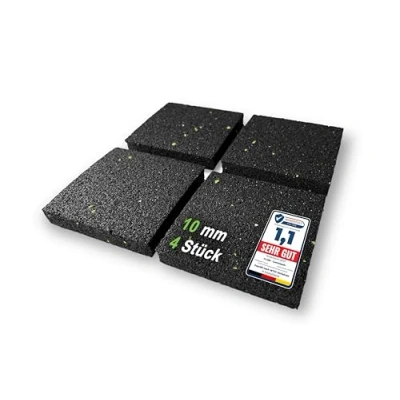 Image of CLARE Premium Vibration Damper as Washing Machine Underlay and Damper, Non Slip Pads, Less Noise Movement, Anti Mat for Speakers, 3D Printers, Pack of 4, 10 mm