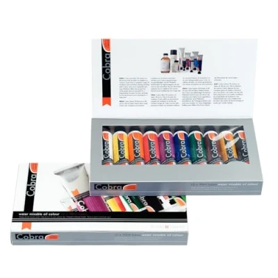 Image of Cobra Artist oil colour value pack 10 x 40 ml, Black
