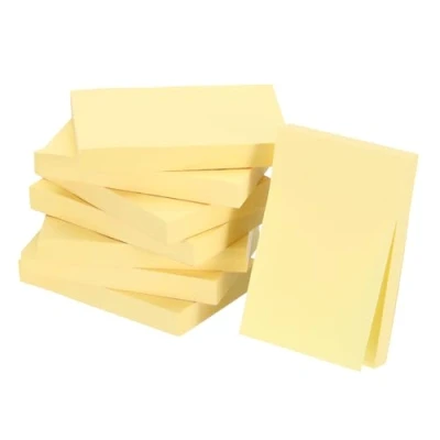 Image of M&amp;G Sticky Notes 3 x 2 Inch, 8pcs Note Pads Colors Sheets Self Stick Strong Sticking Power for Home Office Classroom Books Papers Notebook, Yellow
