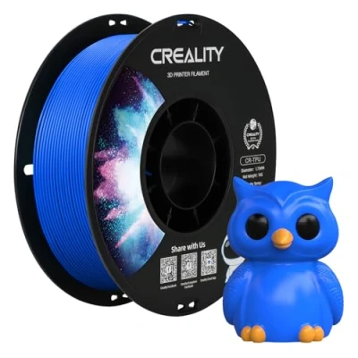 Image of Creality Official TPU Blue 1KG, Filament 1.75mm Tougher and Stronger 3D Printer, Less Tangle Dimensional Accuracy +/ 0.03mm 1kg/Roll(2.2lbs) Fit for Most FDM Printers
