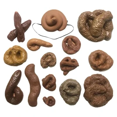 Image of Veeteah Fake Poop, 15 Soft Realistic Poo, Turd Novelty Prank Poop Toy Practical Joke Props for April Fools Day Halloween