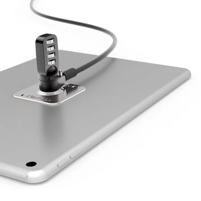 Image of Compulocks Universal tablet Cable Lock 3M Plate Silver Combination Security kit for phone,