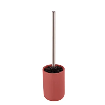 Image of Allstar Olinda Toilet Brush Set, Red, Bathroom Accessories with Matt Finish, Ceramic, 9,5 x 40 cm