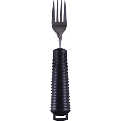 Image of Aidapt Bendable Angled Fork, Soft Grip Eating aid That can be Bent to Any Angle Reduce Wrist Stress from Twisting, Handy for Those with Arthritis, Limited Grip, Arm Movement or Tremors