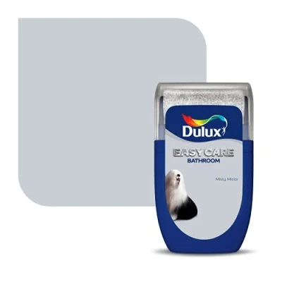 Image of Dulux Easycare Bathroom Tester Paint, Misty Mirror, 30 ml