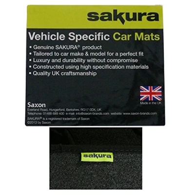 Image of Sakura SS4985 Carpet Floor Mat, Black Trim