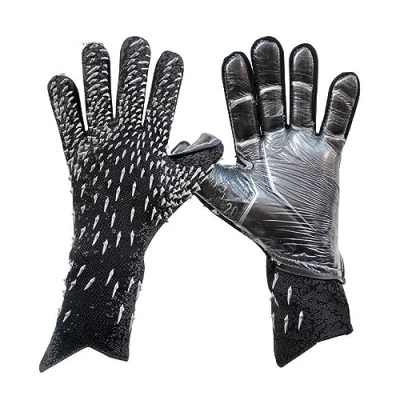 Image of BQSHX Football Goalkeeper Gloves,Kids Soccer Gloves,Boys Kids Youth Goalie Gloves,Non Slip With Finger Protection,Soccer Goal Keeper Glove,Boys Mens Goalkeeping Gloves,Size 6/7/8/9/10