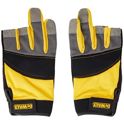 Image of Dewalt dpg214l Protection Gloves, Reinforced (3 Fingers, Size L Black