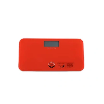 Image of NewlineNY SBB 0720N NYRO Step On Mini Travel Bathroom Scale Red Orange