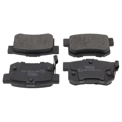 Image of 236521480 Brake pad set MAPCO 6529 Rear Axle incl. wear warning contact with anti squeak plate HONDA: Jazz 3, CIVIC 7 Hatchback, S2000