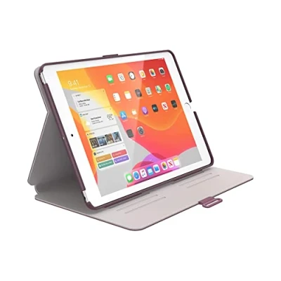 Image of Speck Products BalanceFolio iPad 10.2 Inch Case and Stand, Fits Gen 7 (2019)/ 8 (2020)/ 9 (2021), Plumberry Purple/Crushed Purple/Crepe Pink