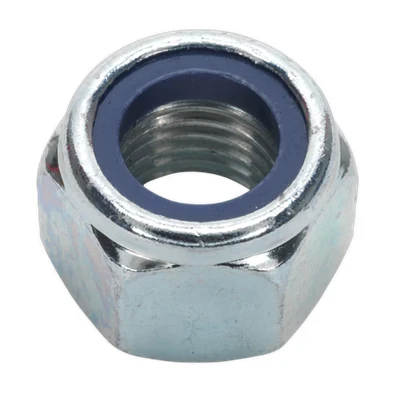 Image of Sealey Nylon Locknut M16 Zinc Pack of 25