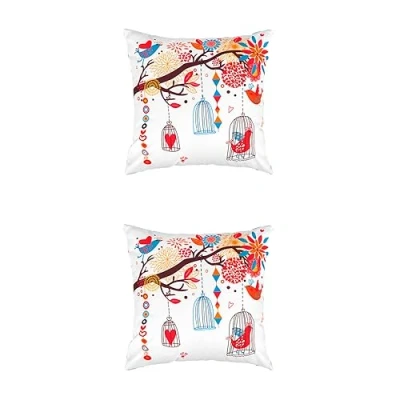 Image of Gardenista Garden Printed Scatter Cushion Water Resistant Outdoor Furniture Decorative Pillows 45x45cm Soft &amp; Comfy Hollowfibre Filled Patio Cushions Durable and Easy to Clean (2)