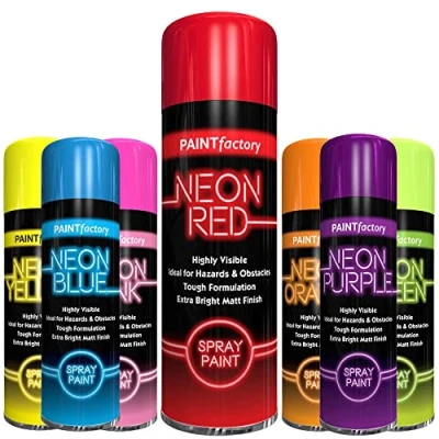 Image of Classic Signature 1x Neon Red 200ML Spray Paint Aerosol Fluorescent Bright Graffiti (Banksey) Matt Finish