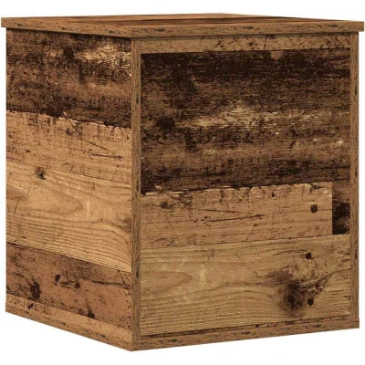 Image of vidaXL Storage Box Old Wood 40x42x46 cm Engineered