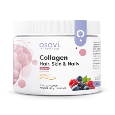 Image of Osavi Collagen Peptides Hair, Skin &amp; Nails 150 grams Wild Berry